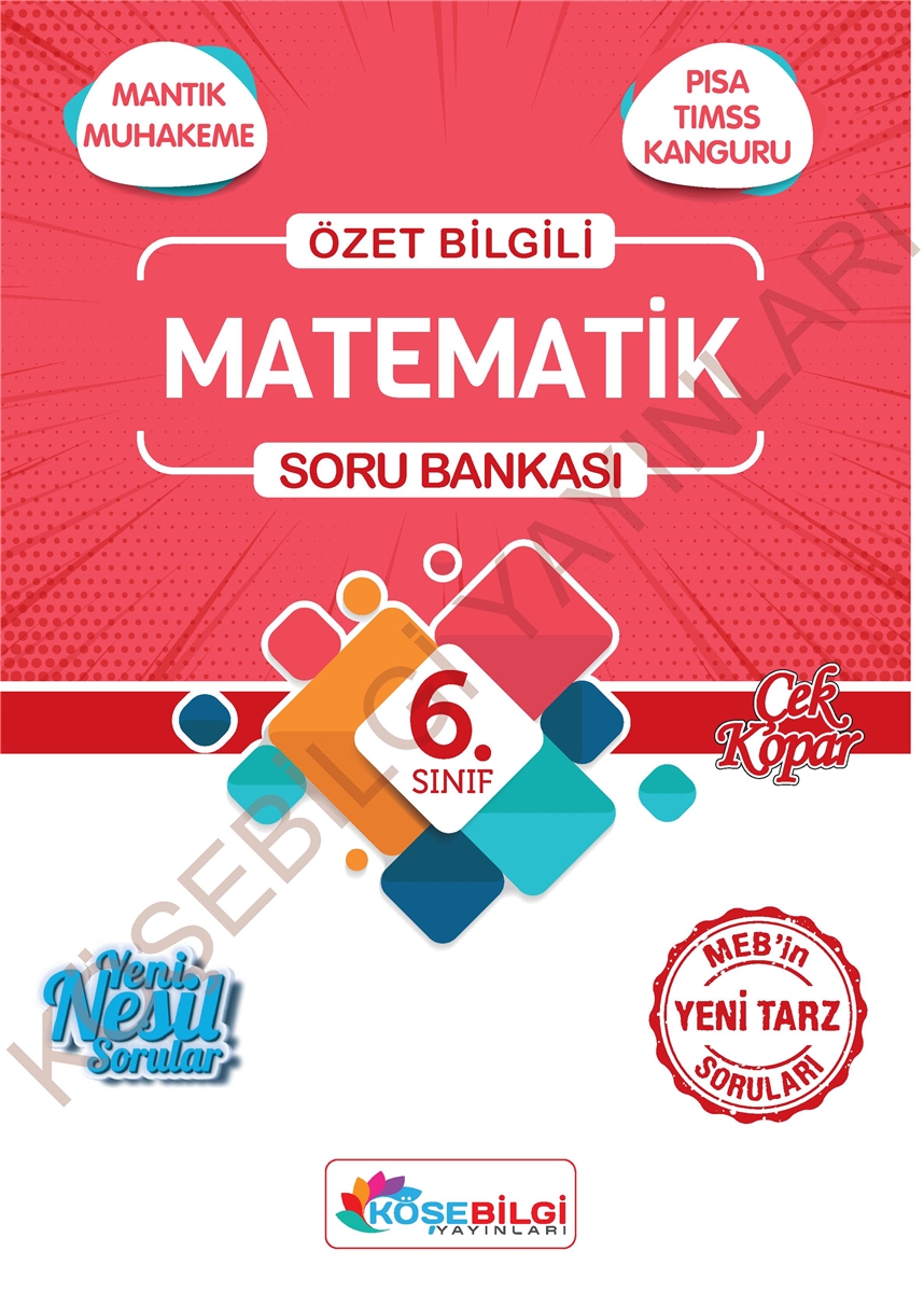 KÖŞEBİLGİ YAYINLARI - 6. SINIF - 6. Sınıf Matematik Soru Bankası