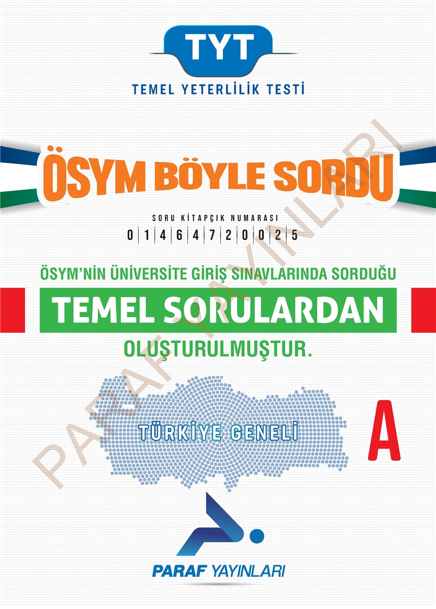KURUMSAL DENEMELER - PARAF - PARAF TYT ÖSYM Böyle Sordu - Kolay Deneme